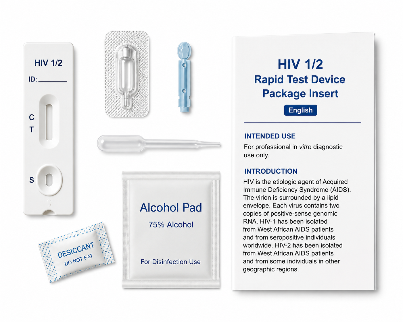 HIV 1/2 Rapid Test Kit (ELISA)